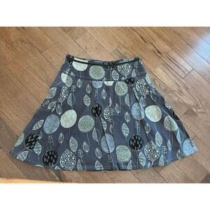 Vintage Esprit 100% Cotton Size 4 Skirt Leaves